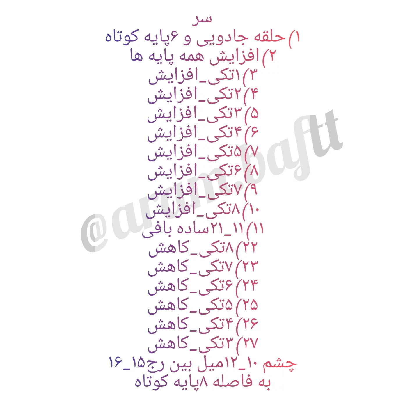آموزش رایگان بافتنی خرس فسقلی بامزه با لباس آبی و نارنجی