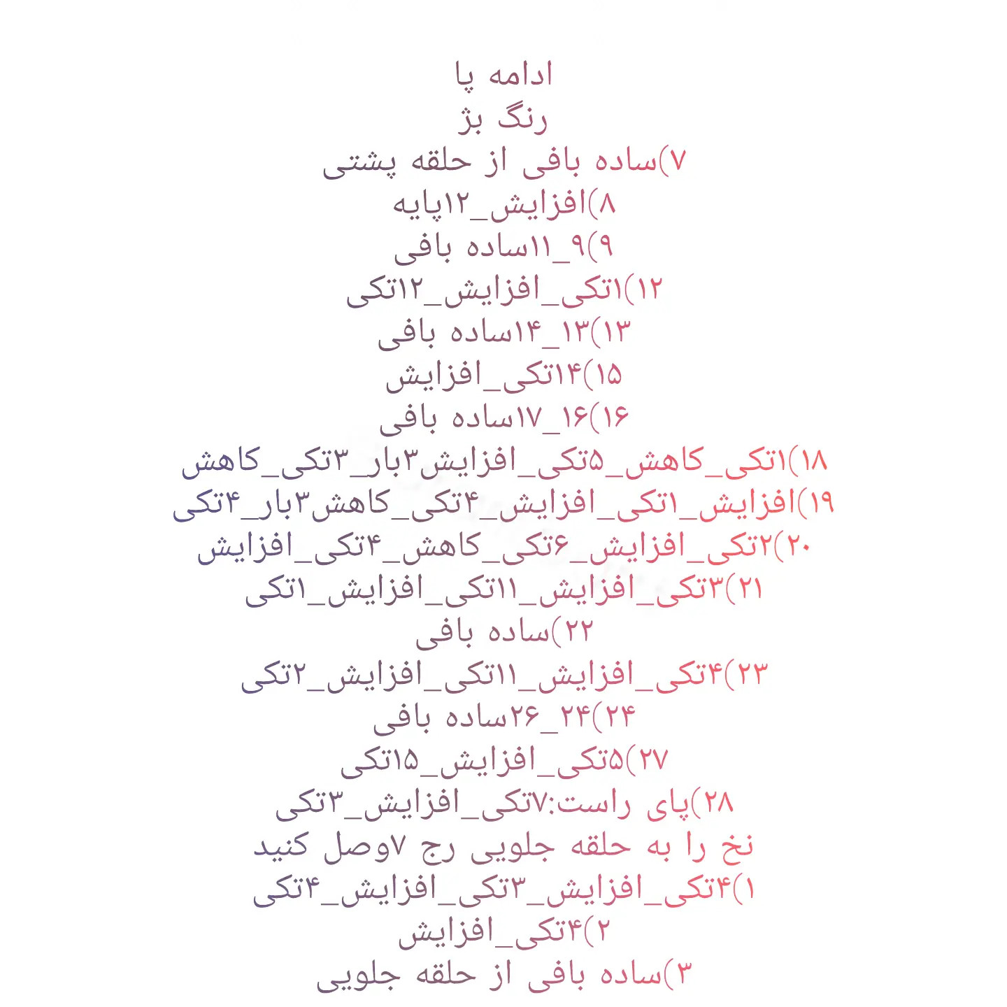 آموزش ساخت عروسک اوشین بافتنی قرمز - طرح نوستالژیک دهه 60