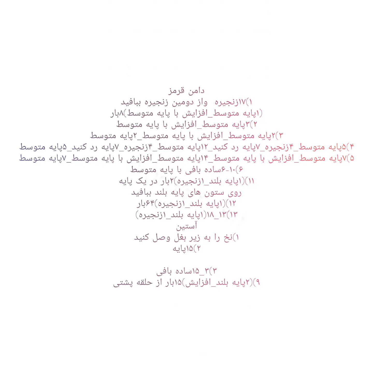 آموزش ساخت عروسک اوشین بافتنی قرمز - طرح نوستالژیک دهه 60