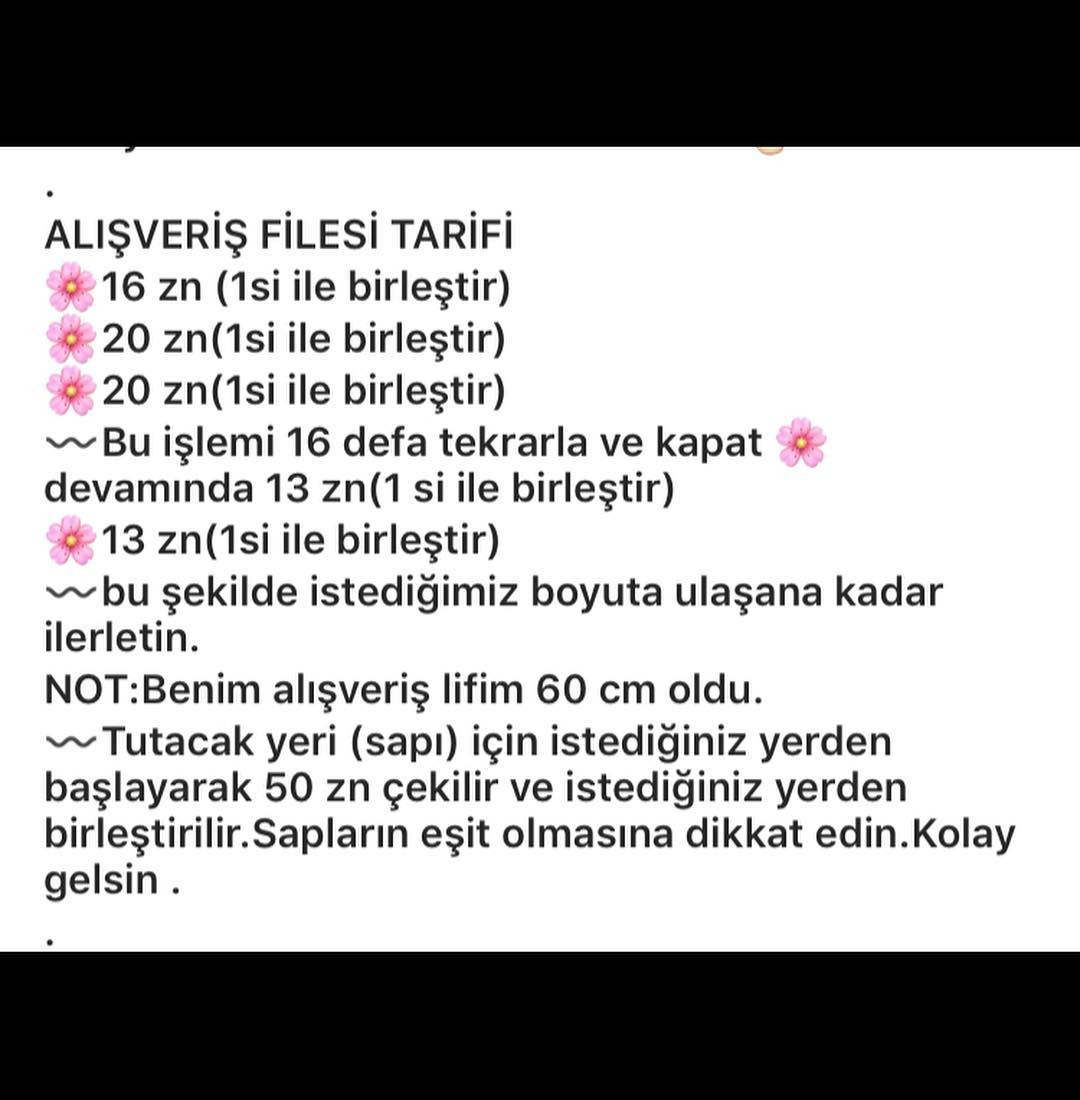 ALİŞVERİŞ FILESİ TARİFİ - Móc len túi lưới đựng đồ mua sắm nhiều màu sắc