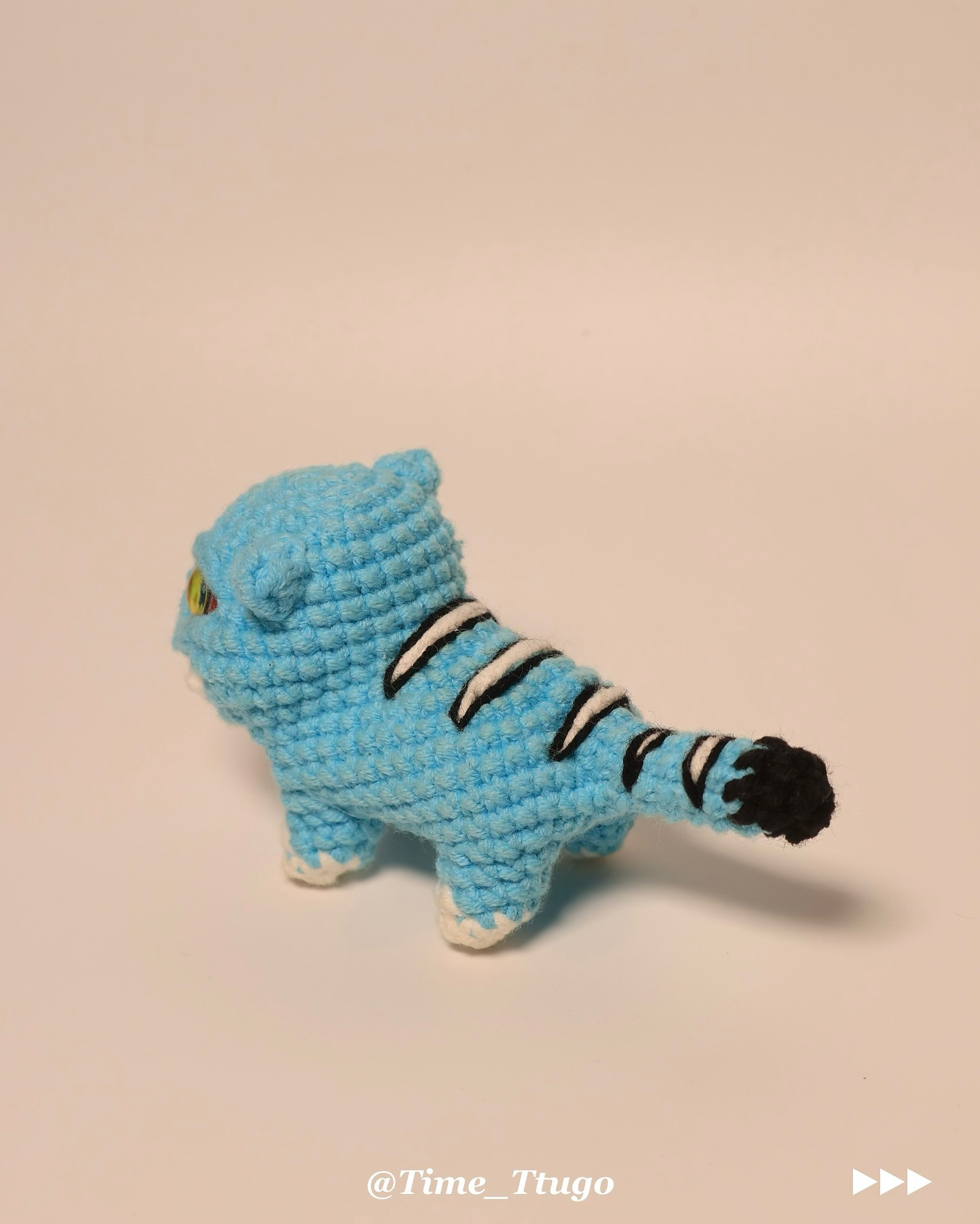 Amigurumi Derpy Tiger Crochet Pattern with Korean Instructions