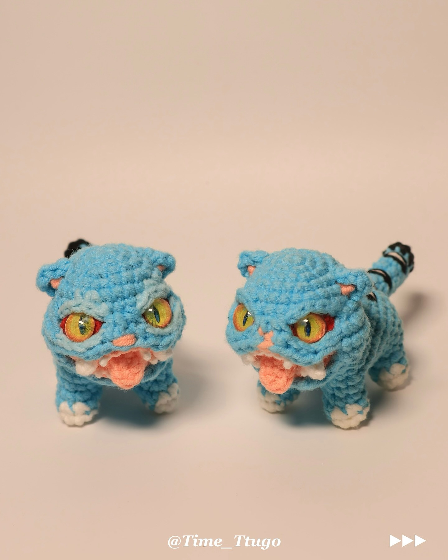 Amigurumi Derpy Tiger Crochet Pattern with Korean Instructions