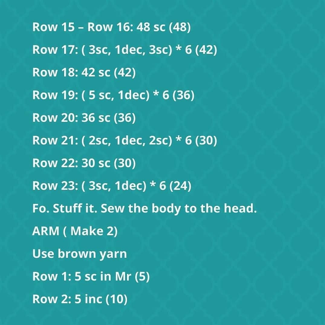 Amigurumi Fox Crochet Pattern: Step-by-Step Chart for Head, Muzzle, and Ears