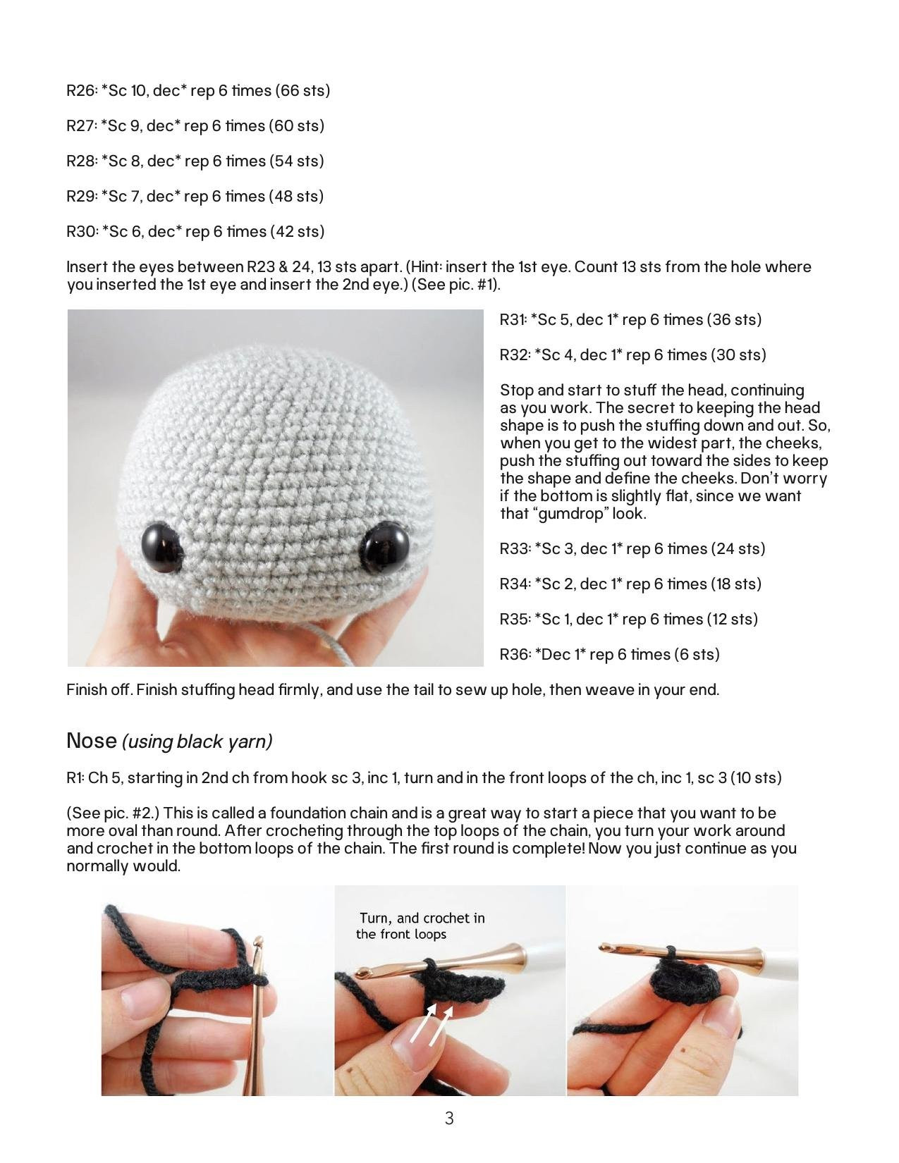 Amigurumi Koala Crochet Pattern by Furls Crochet