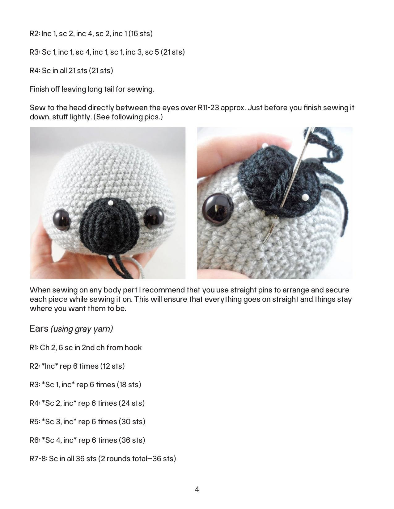 Amigurumi Koala Crochet Pattern by Furls Crochet