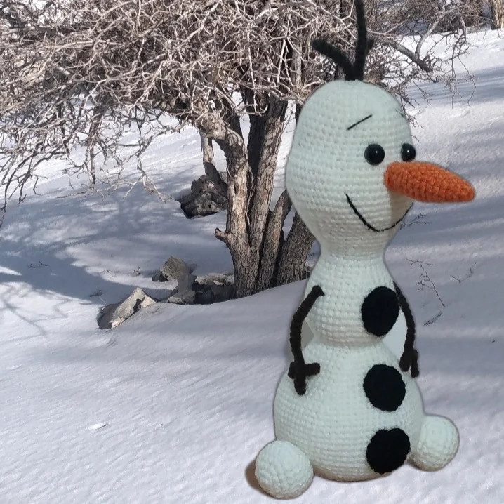 Amigurumi Olaf Crochet Pattern with Farsi Instructions