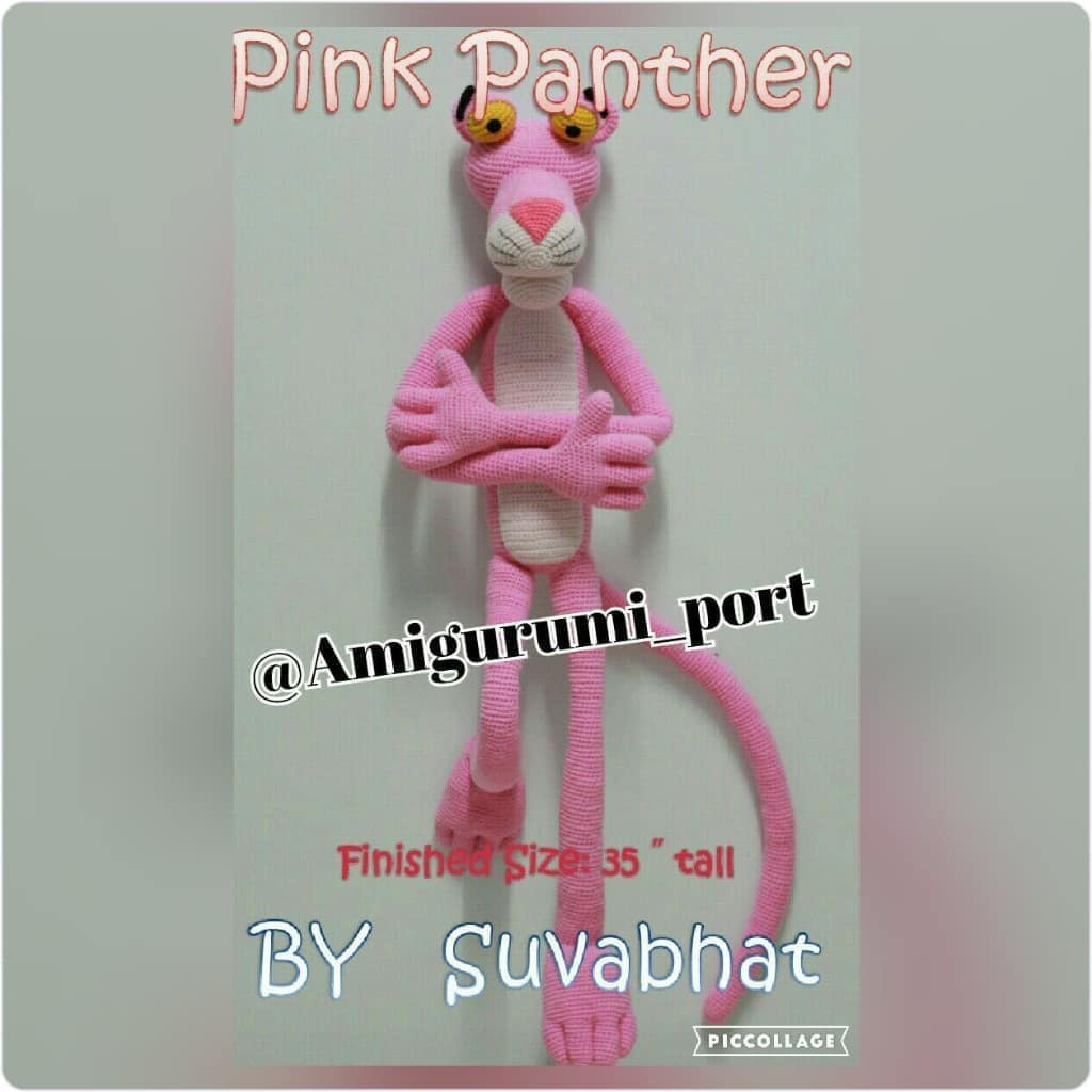 Amigurumi Pink Panther Crochet Pattern Tutorial