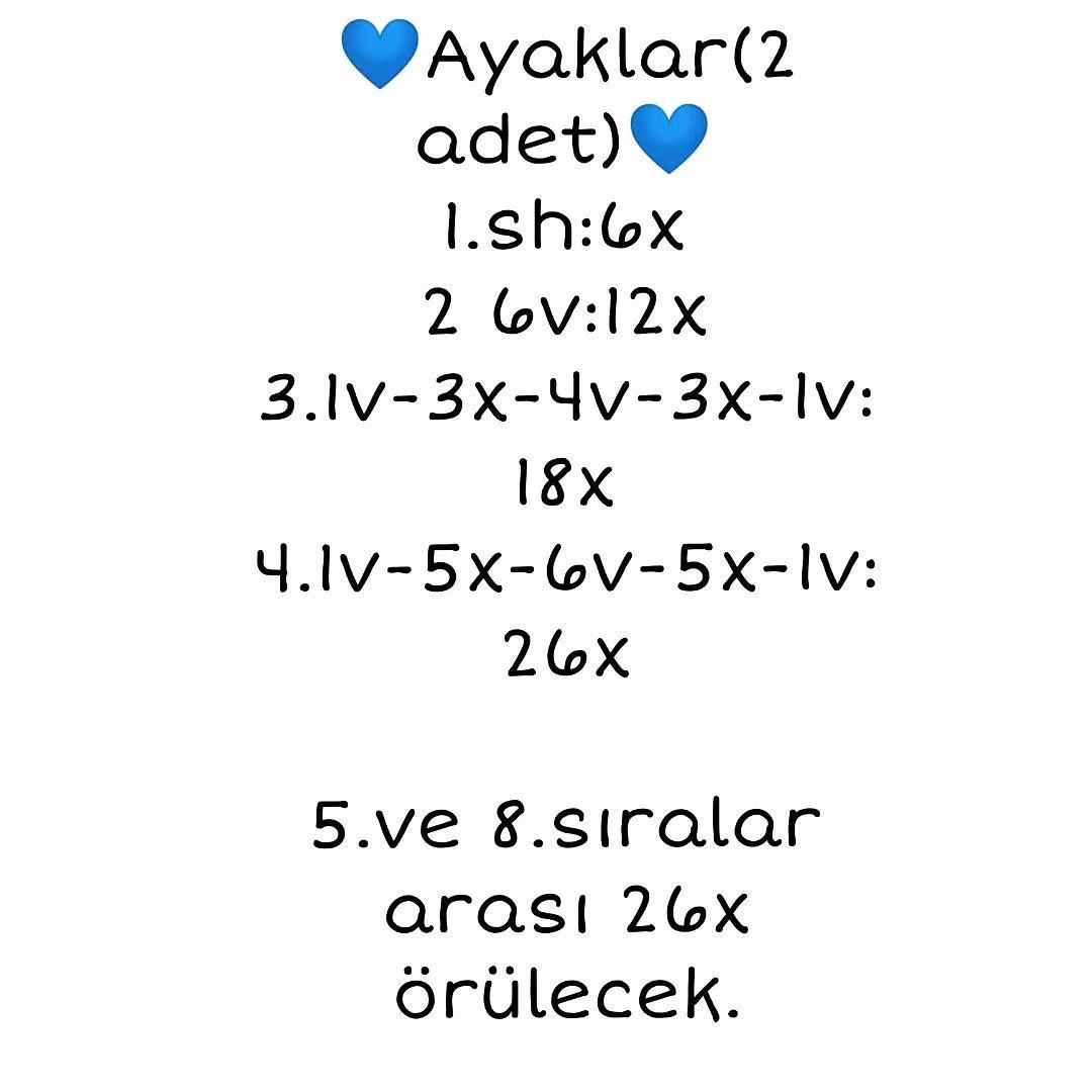 Amigurumi Tavşan Tarifi: Göz, Kol, Gövde ve Elbise Örgü Adımları