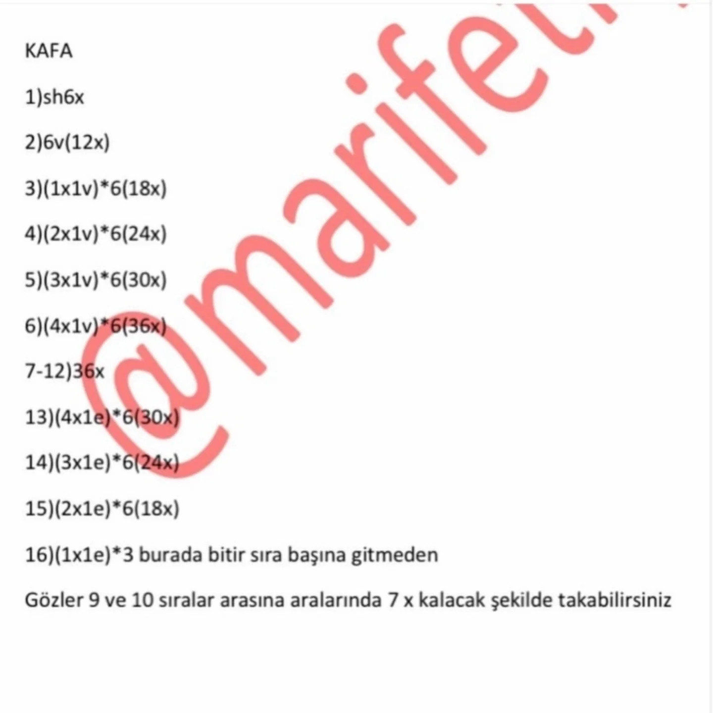 Amigurumi Tavşan Tarifi - Malzemeler ve Adım Adım Örgü Şemaları