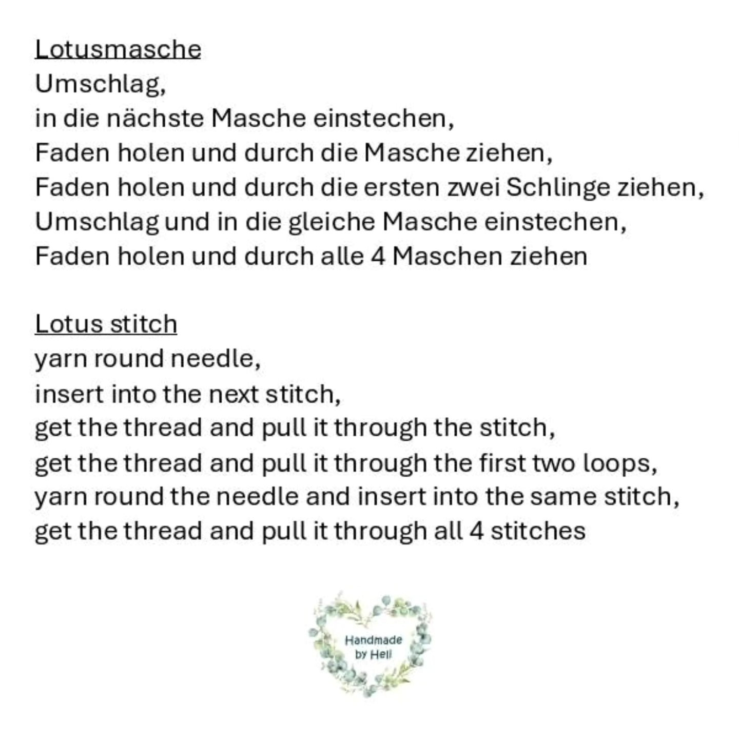 Anleitung Lotus Bud Stitch: Anleitung Häkeln und Diagramm