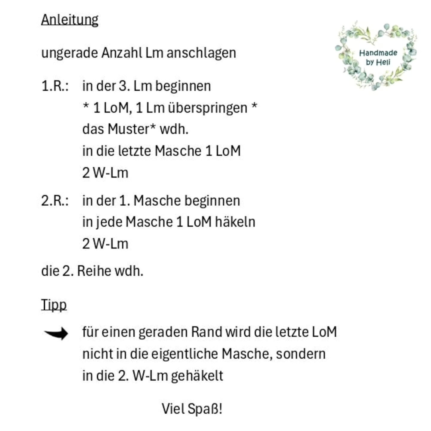 Anleitung Lotus Bud Stitch: Anleitung Häkeln und Diagramm