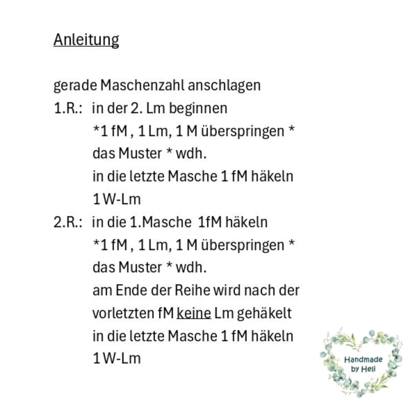 Anleitung Moss Stitch: Anleitung zum Häkeln des Moosstich-Musters