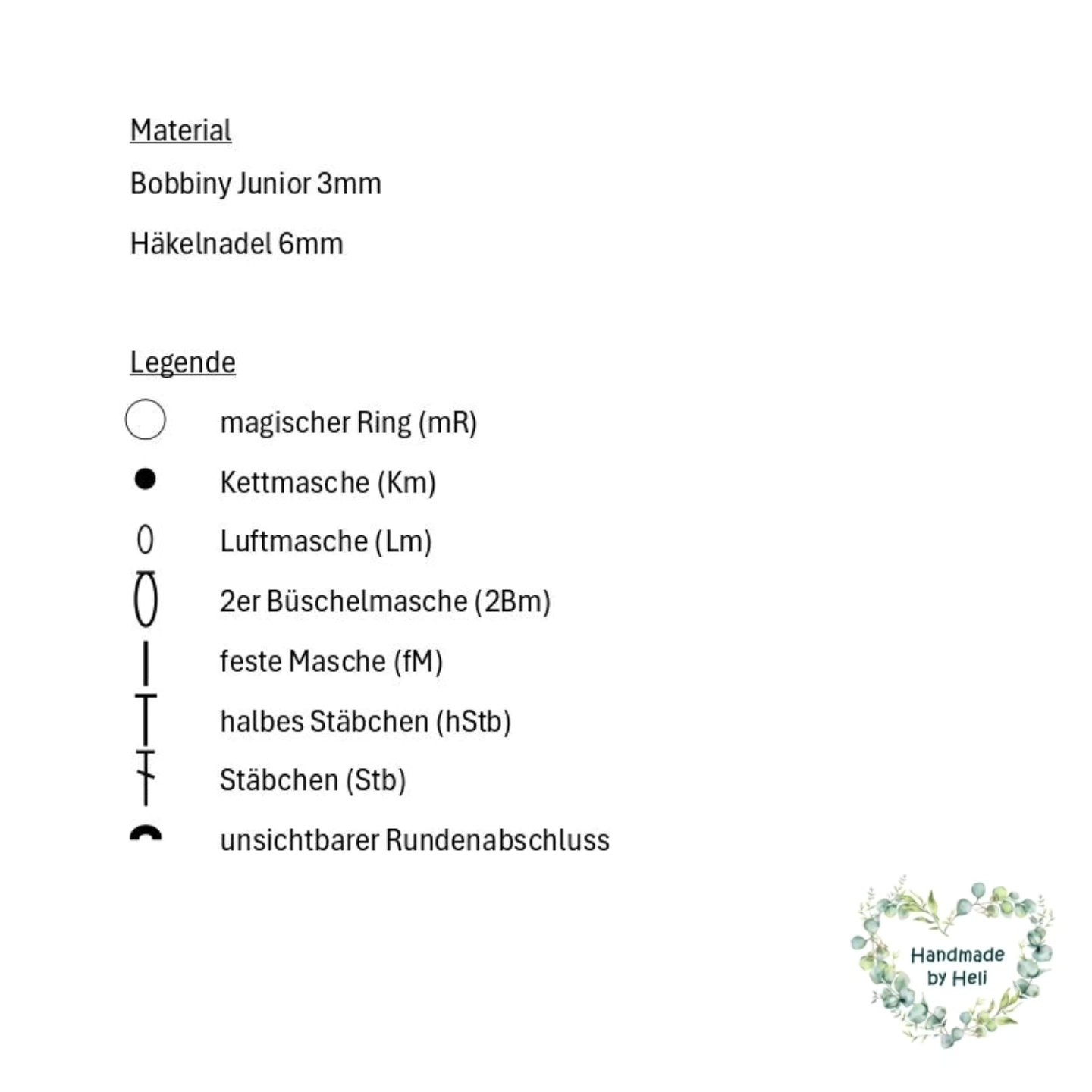 Anleitung Schneeflocke - Häkelanleitung mit Chart und Legende für Wintertanz-Deko