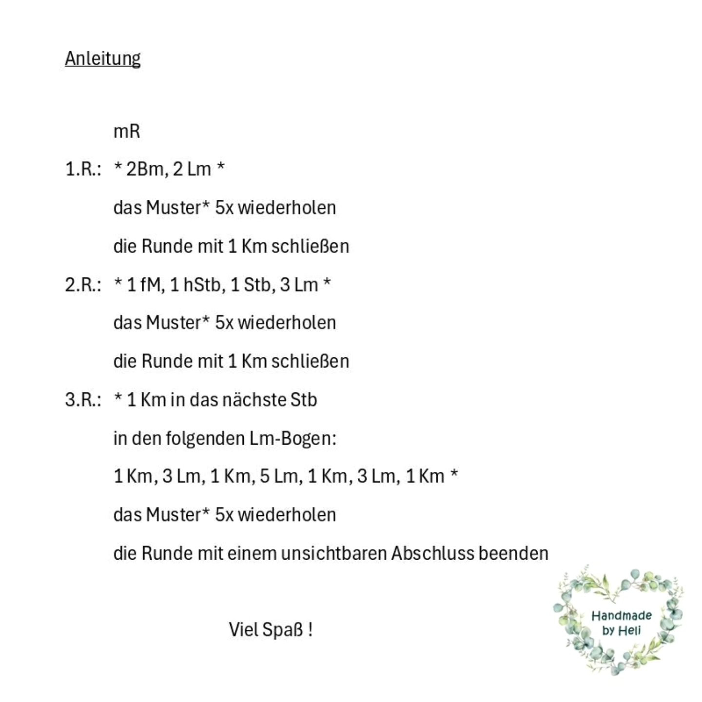 Anleitung Schneeflocke - Häkelanleitung mit Chart und Legende für Wintertanz-Deko