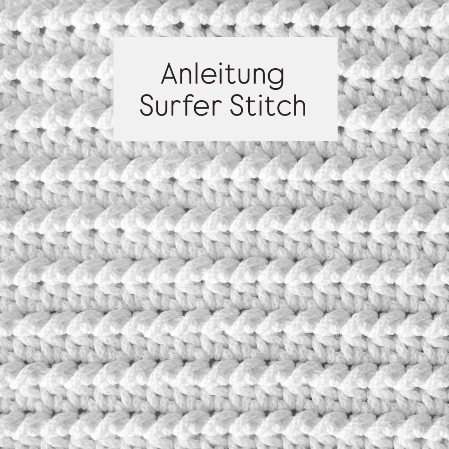 Anleitung Surfer Stitch: Häkelanleitung und Chart für Wellenreiter Muster