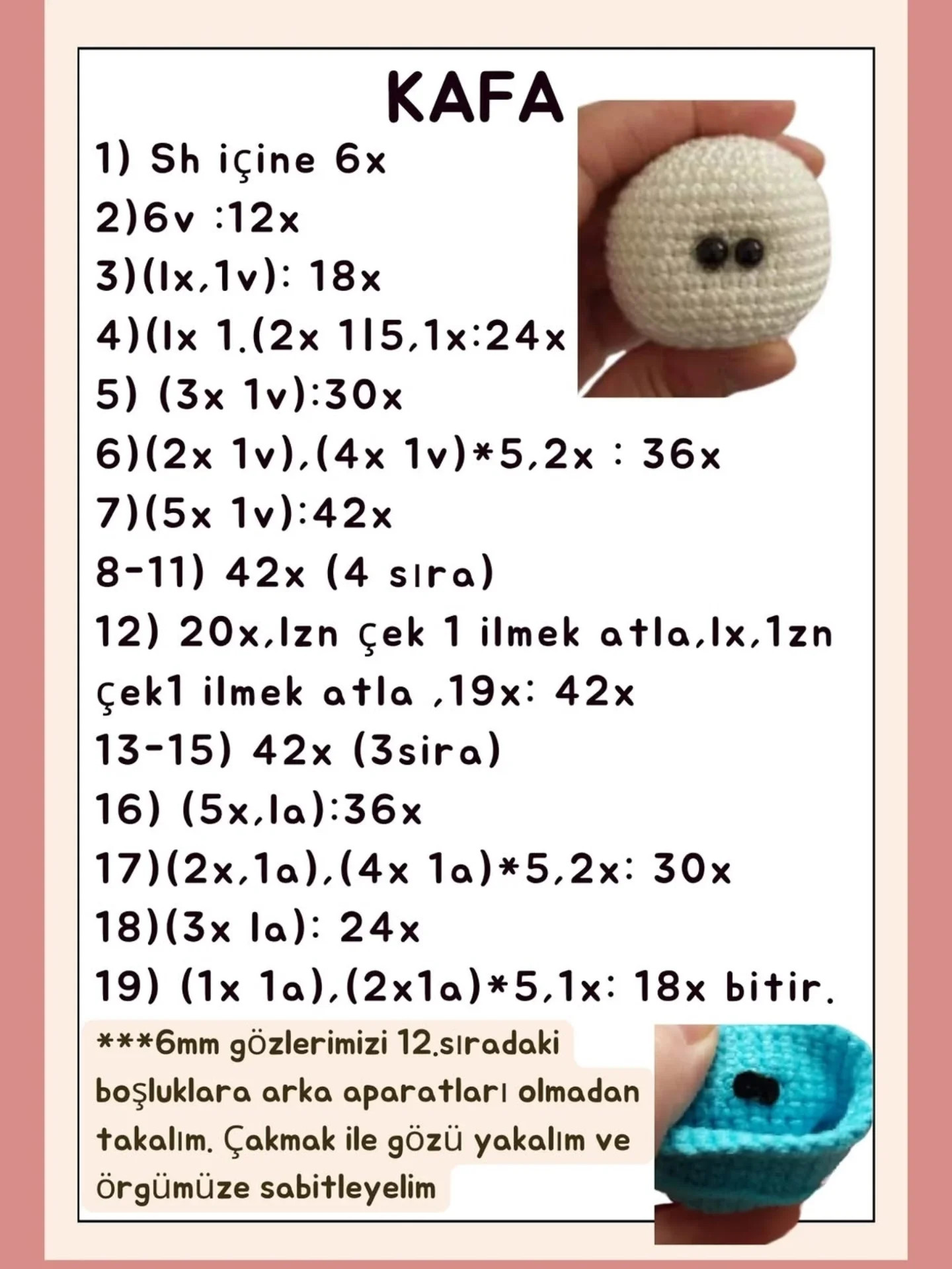 Ayıcığım Lokum: Hướng dẫn móc gấu bông Amigurumi dễ thương màu kem với khăn choàng