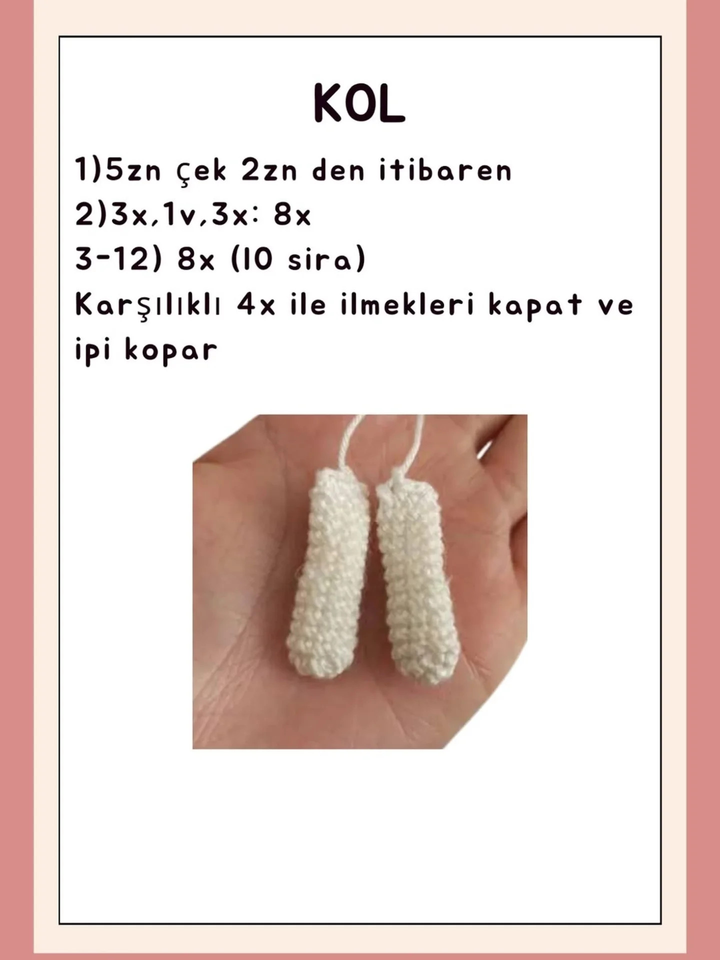 Ayıcığım Lokum: Hướng dẫn móc gấu bông Amigurumi dễ thương màu kem với khăn choàng
