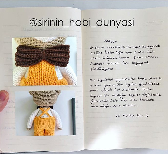 Ayıcık Tarifi - Crochet Bear Pattern with Detailed Instructions