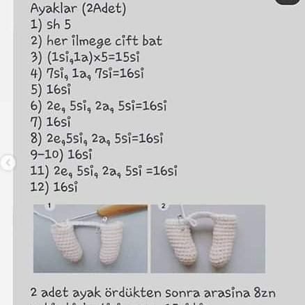 Baby Ava Tarifi - Amigurumi Bebek Örgü Dersleri ve Şemaları