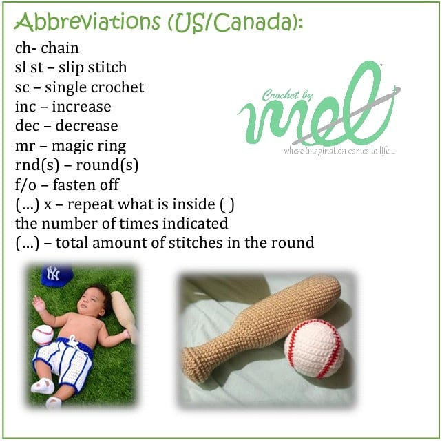 Baby Baseball Bat Crochet Pattern: Free Amigurumi Toy Tutorial with Supplies List and Step-by-Step Instructions
