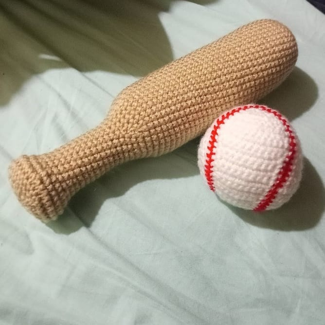 Baby Baseball Bat Crochet Pattern: Free Amigurumi Toy Tutorial with Supplies List and Step-by-Step Instructions