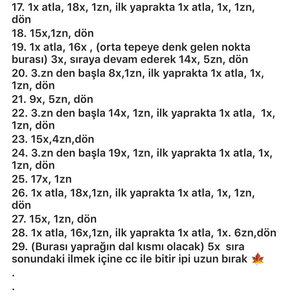 Bal Kabak ve Yaprak Maska Tarifi: Sonbahar Dekorasyonu İçin Detaylı Örgü Deseni