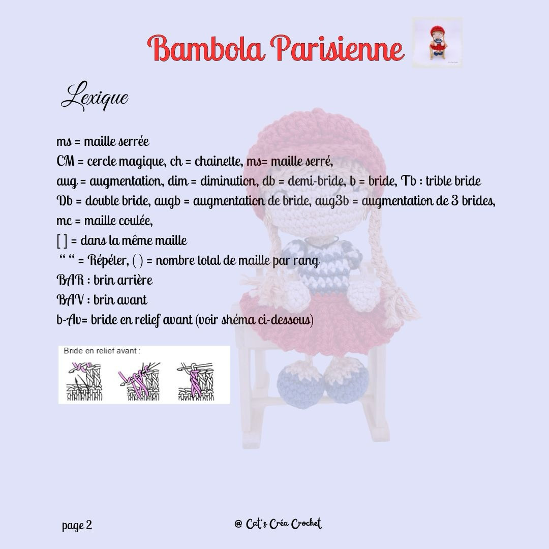 Bambola Parisienne - Gratuit Crochet Pattern for French Style Amigurumi Doll