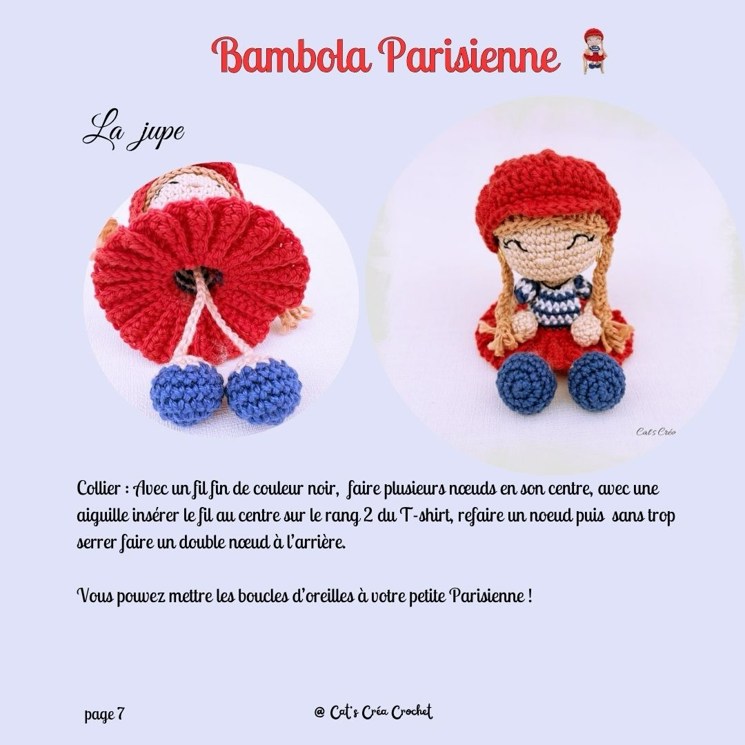 Bambola Parisienne - Gratuit Crochet Pattern for French Style Amigurumi Doll
