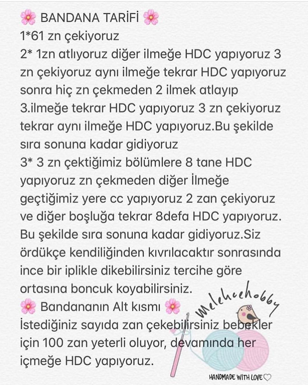 Bandana Tarifi ve Yaprak Tarifi: Móc len băng đô hoa hồng màu tím và vàng kèm lá xanh