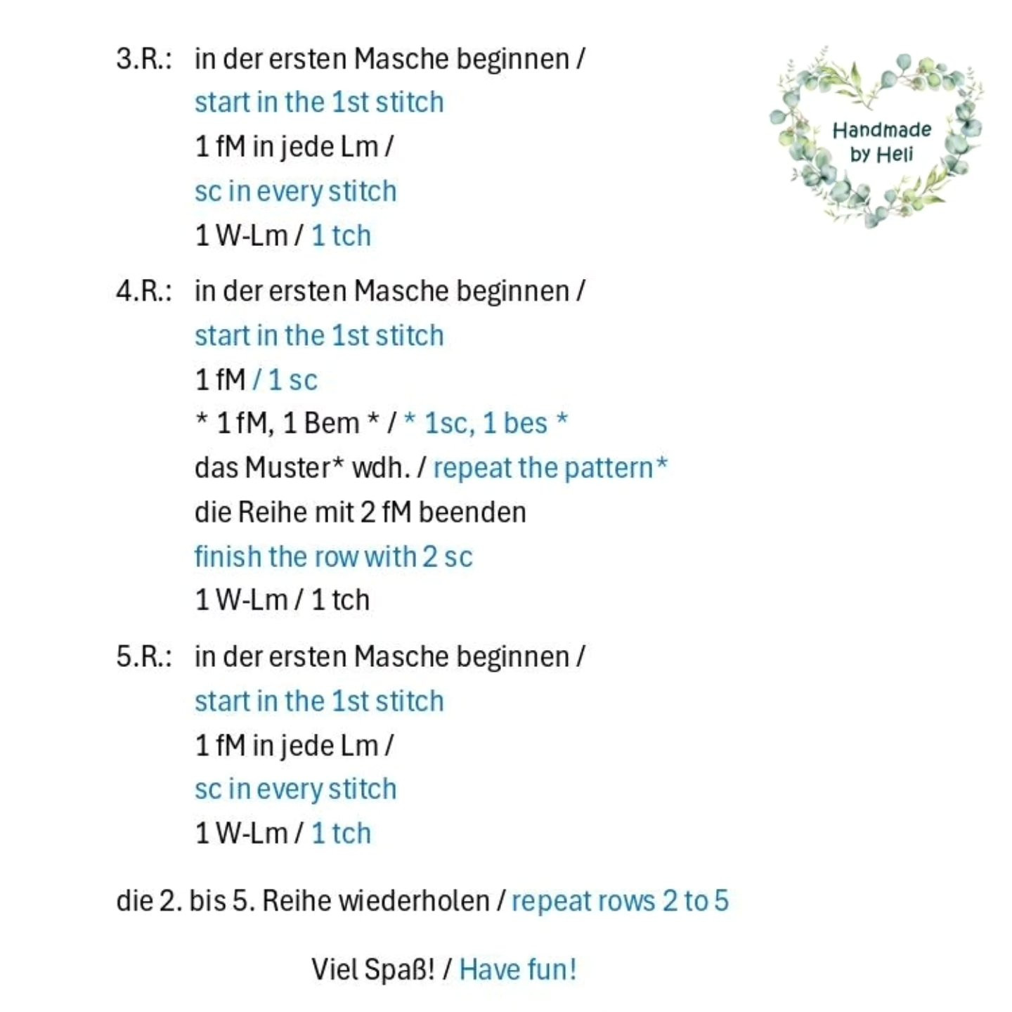 Berry Stitch Crochet Pattern Instructions and Chart Diagram