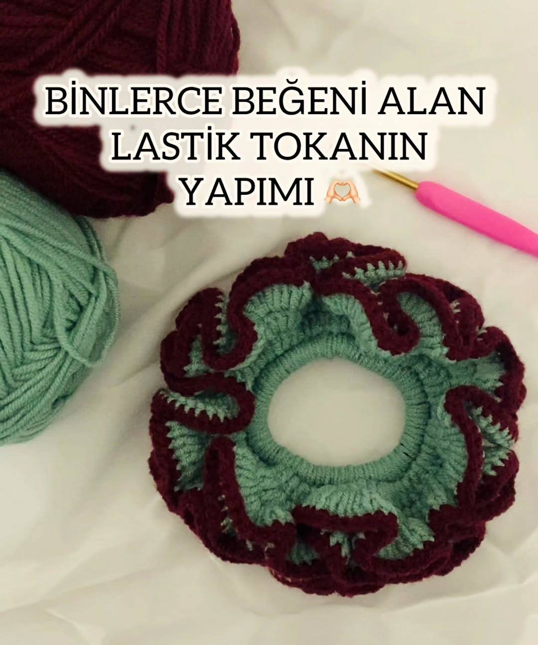 Binlerce Beğeni Alan Lastik Tokanın Yapımı: Yeşil ve Kırmızı Mavi Desenli