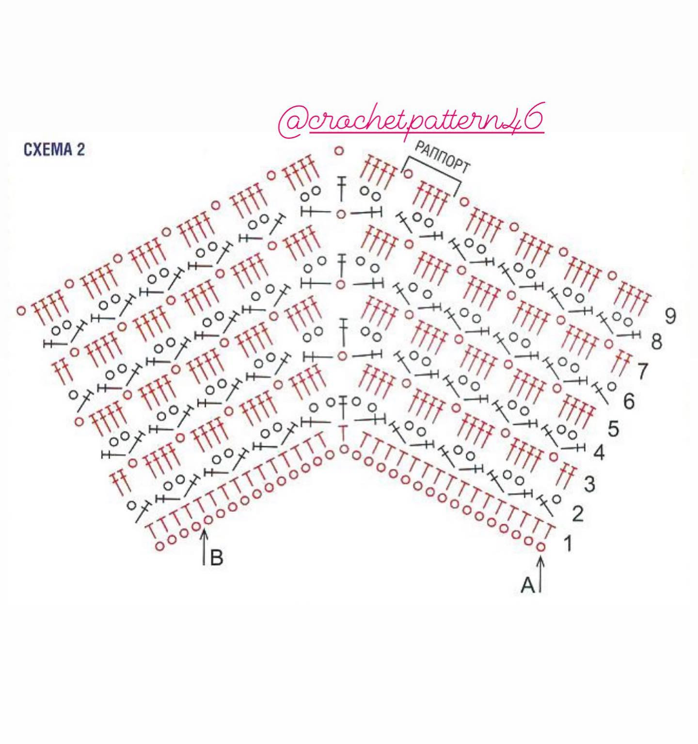 Bộ sưu tập các bảng chart móc len đa dạng ngôn ngữ cho khăn, áo và mũ