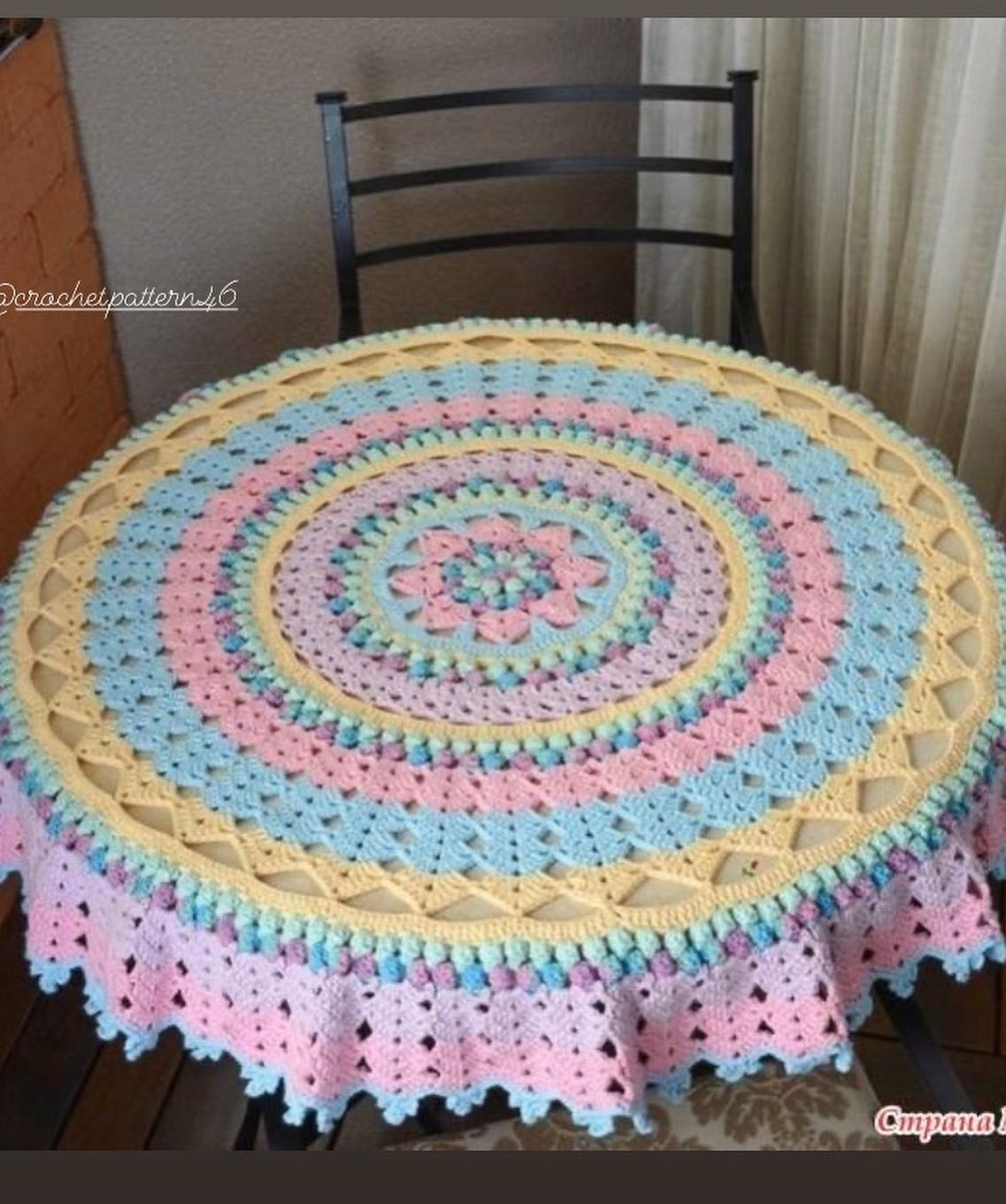 Bộ sưu tập các mẫu chart móc len (crochet flat charts) đa dạng ngôn ngữ và màu sắc