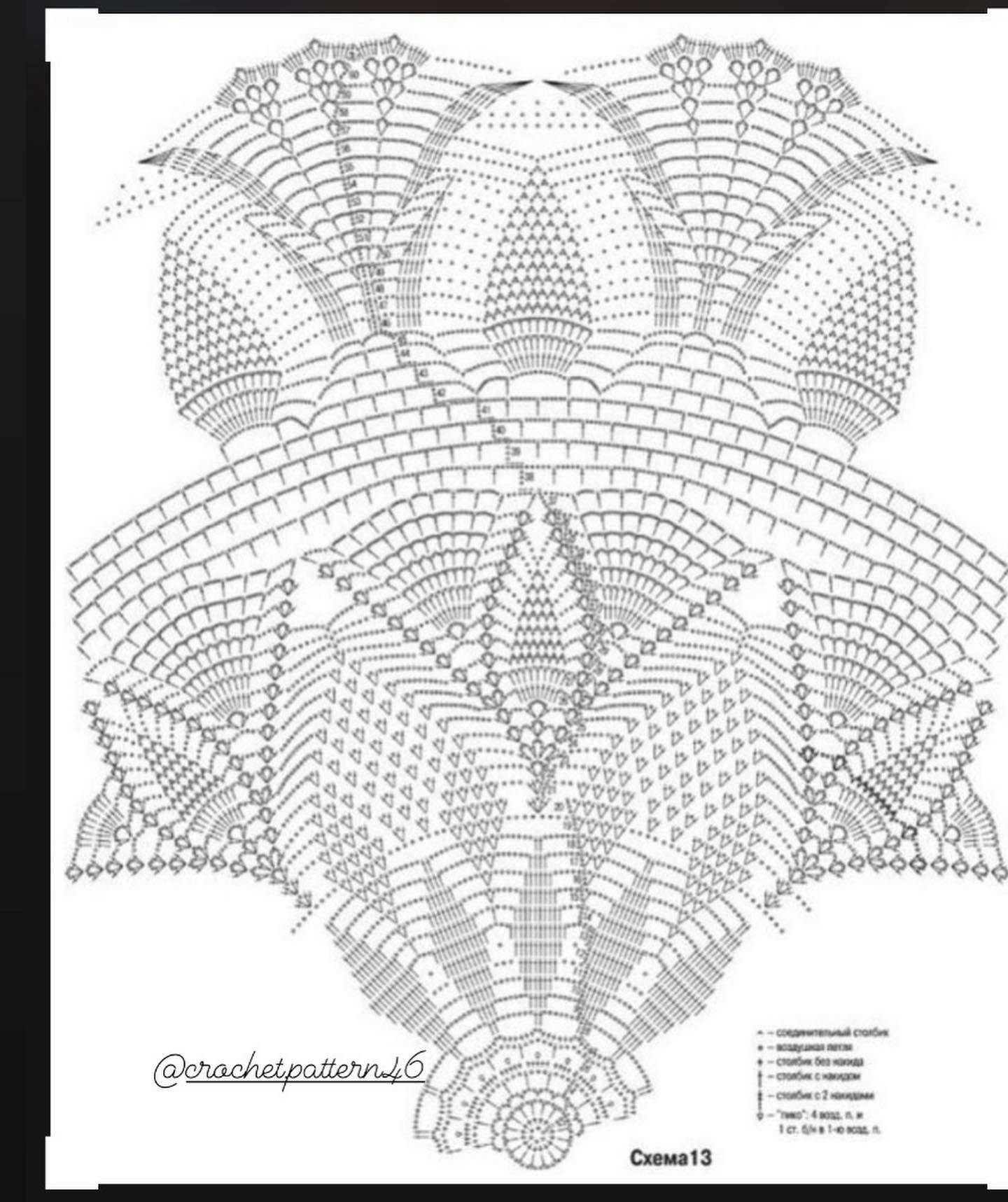 Bộ sưu tập các mẫu chart móc len (crochet flat charts) đa dạng ngôn ngữ và màu sắc
