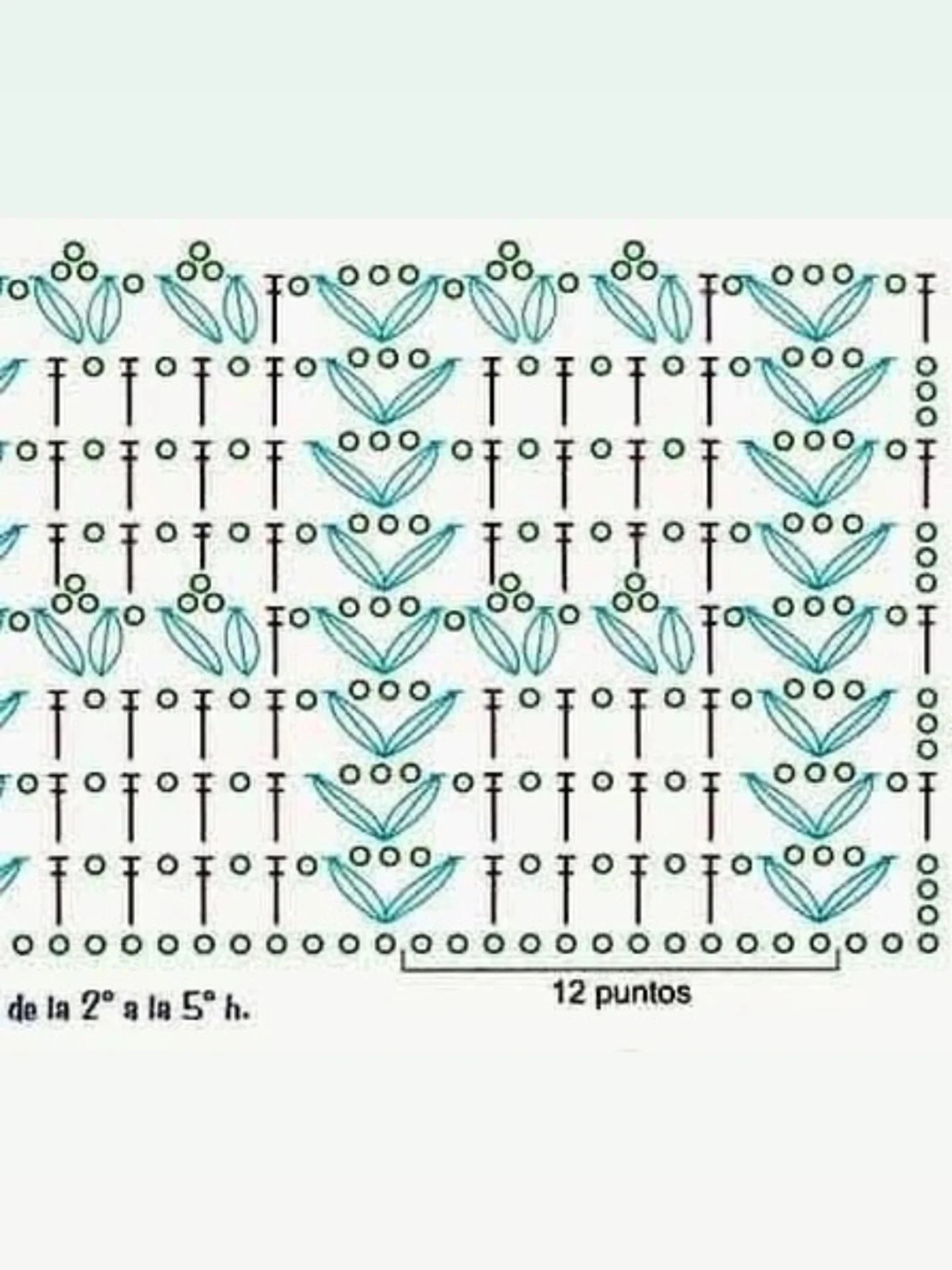 Bolsa de Crochê com Gráfico e Receita em Português