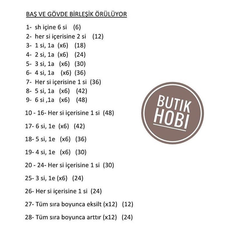 Butik Hobi Ayıcık Bombo Tarifi: Gấu bông mặc quần yếm hồng móc len