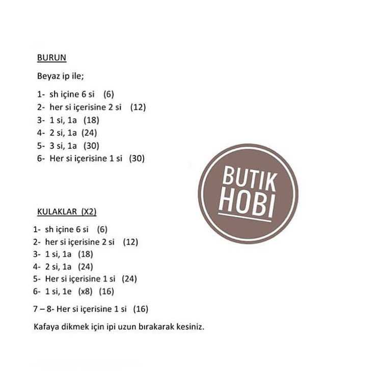 Butik Hobi Ayıcık Bombo Tarifi: Gấu bông mặc quần yếm hồng móc len