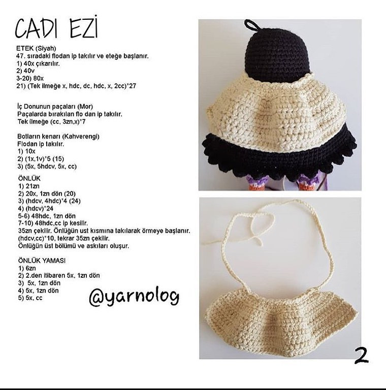 Cadi Ezi - Amigurumi Witch Doll Crochet Pattern