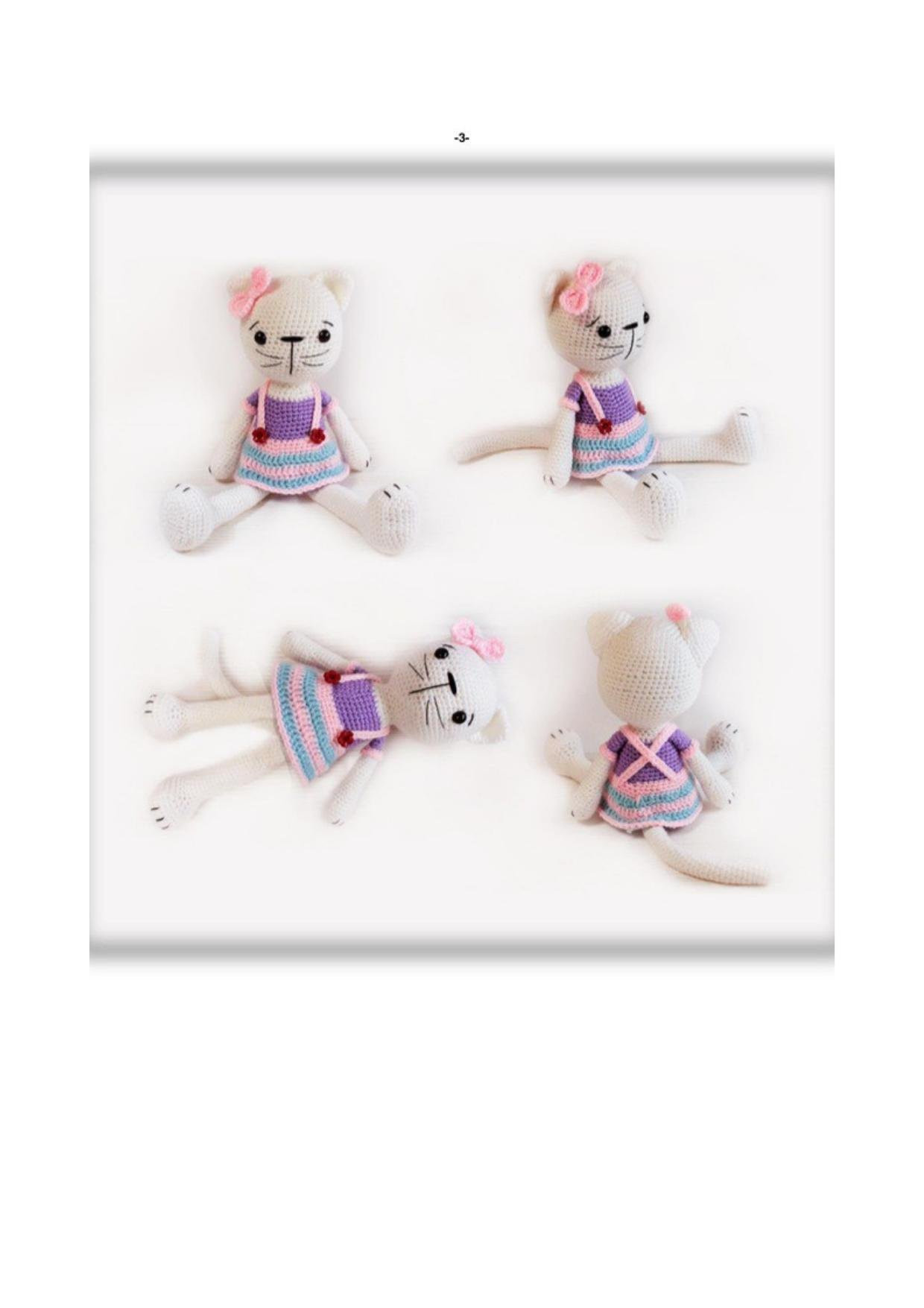 Cat Girl Amigurumi Crochet Pattern by Annattillea - Free PDF Tutorial