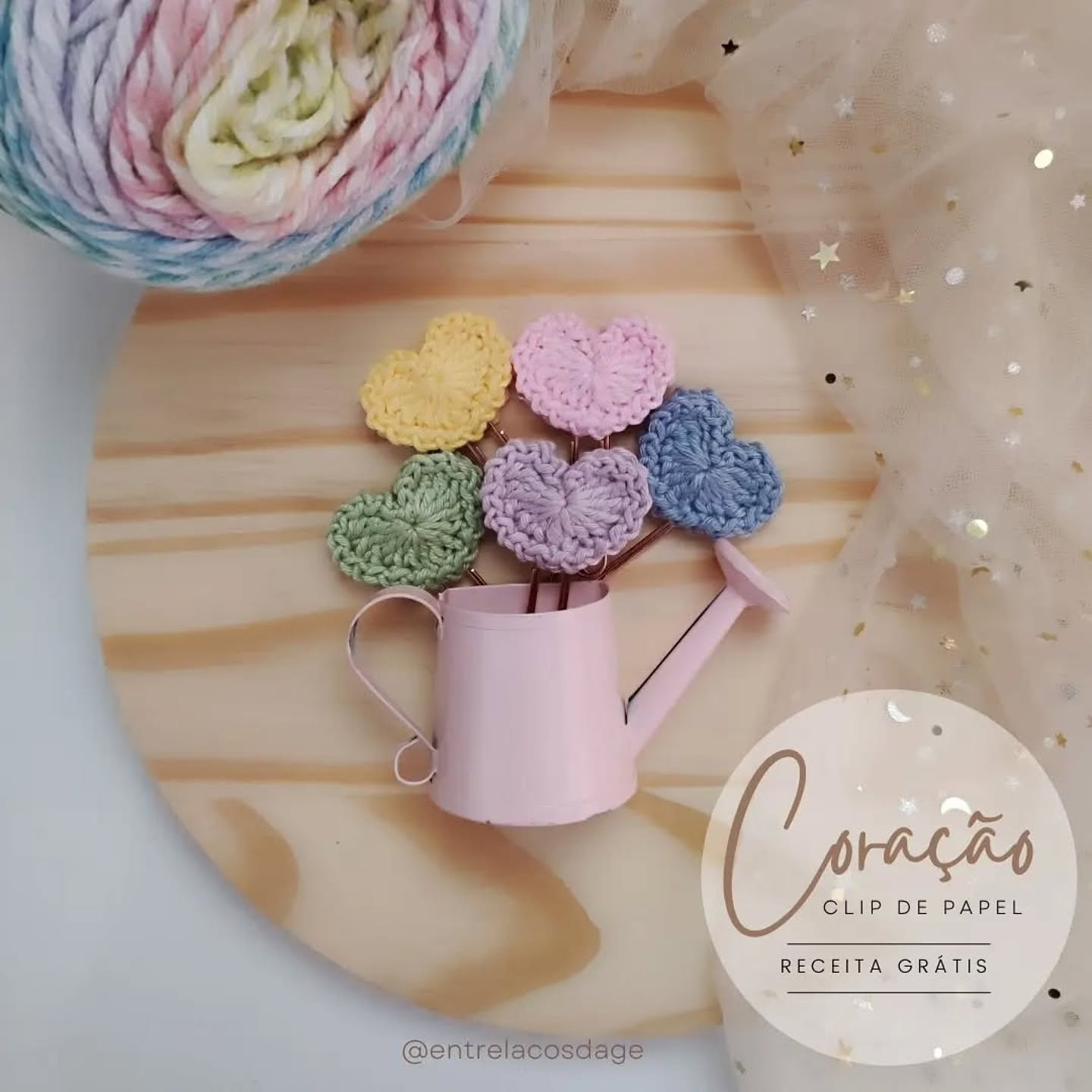 Coração clipe de papel - Receita grátis