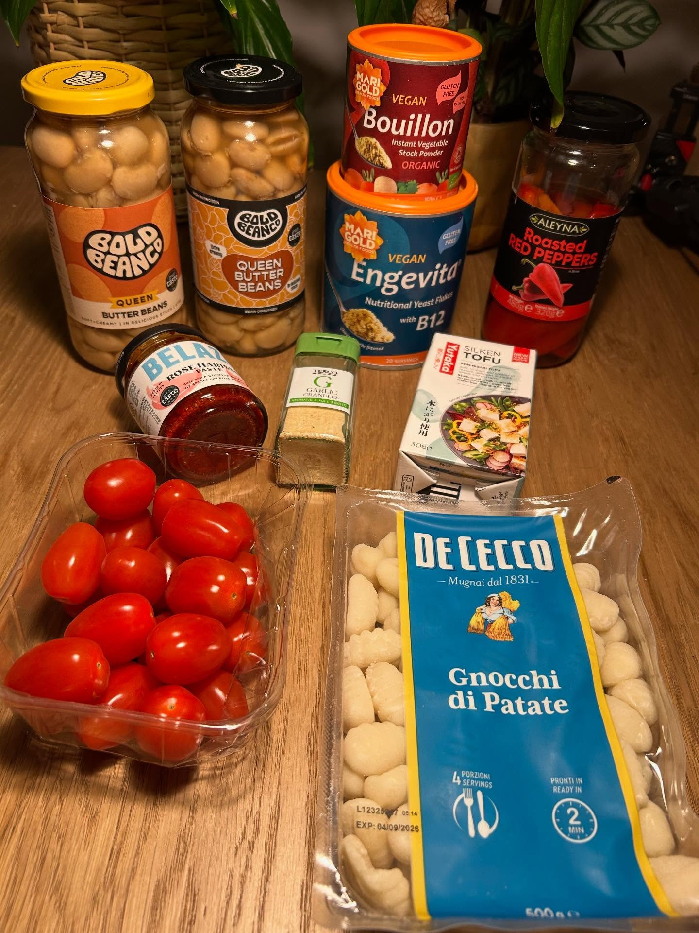 Creamy Harissa Butter Beans & Gnocchi with Broccoli