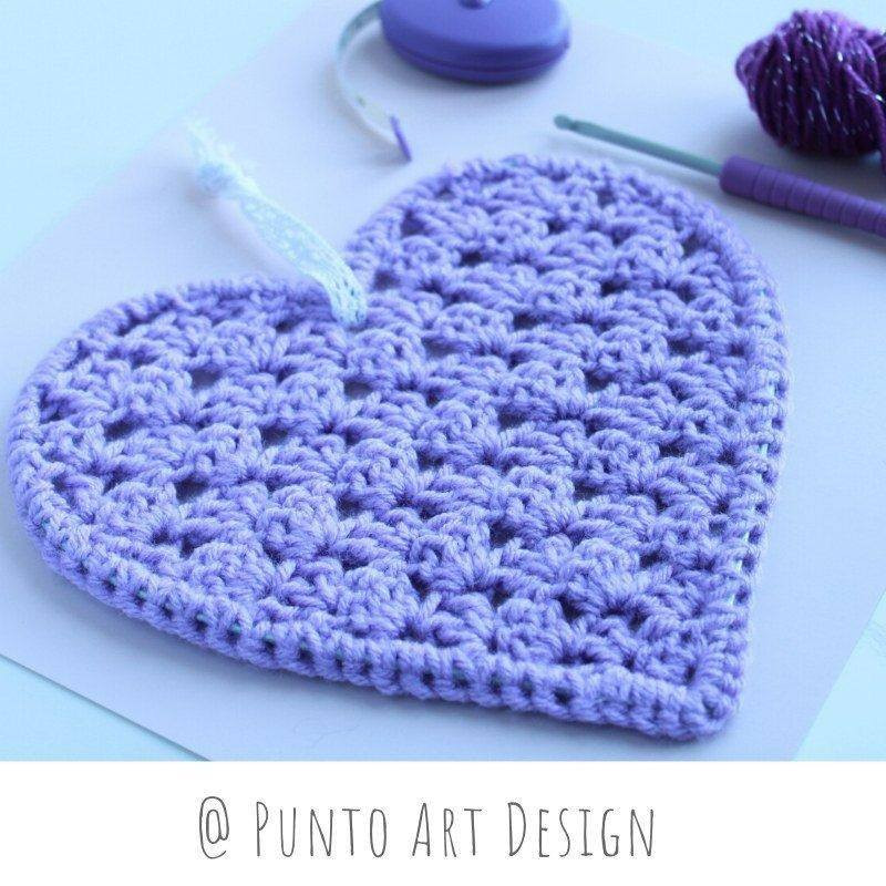 Crochet Heart Patterns Collection: Flat Charts and Finished Projects by Punto Art Design