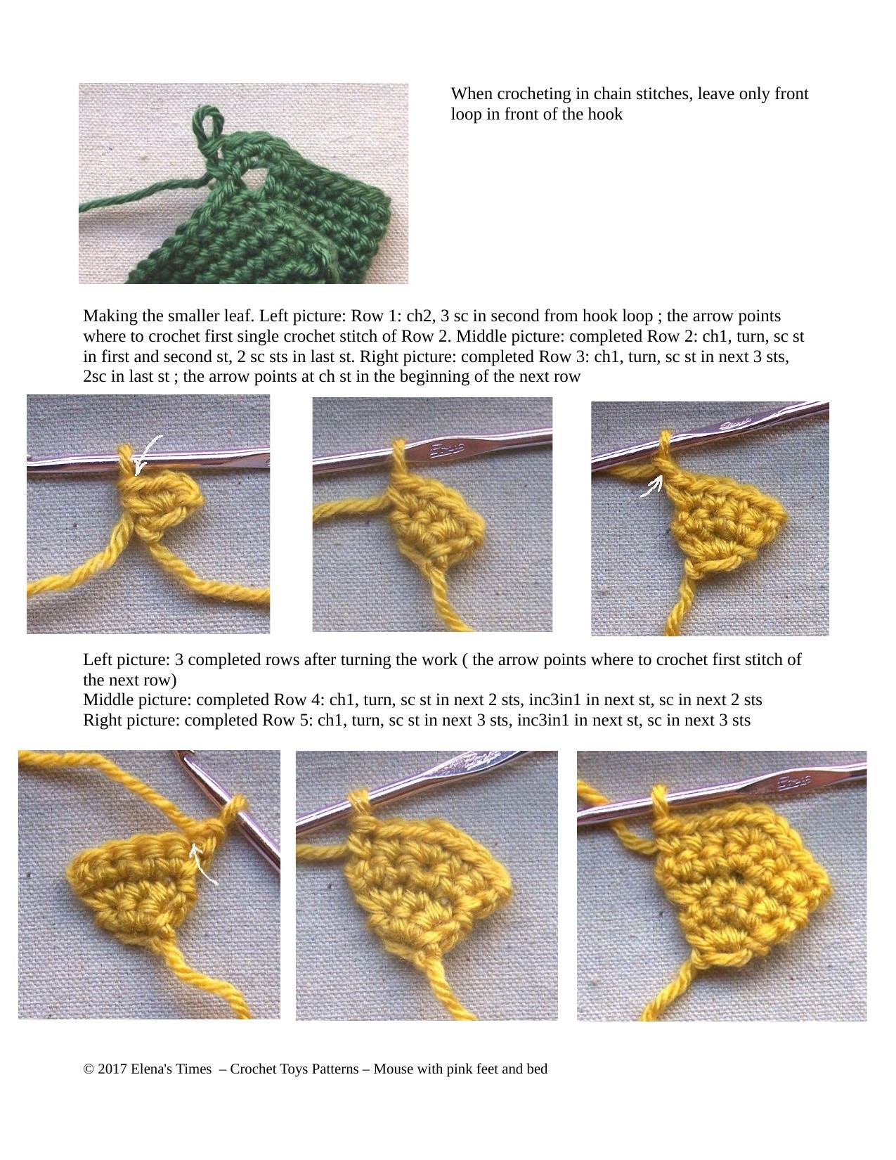 Crochet Pattern – Small Mouse with Leafy Bed and Blanket