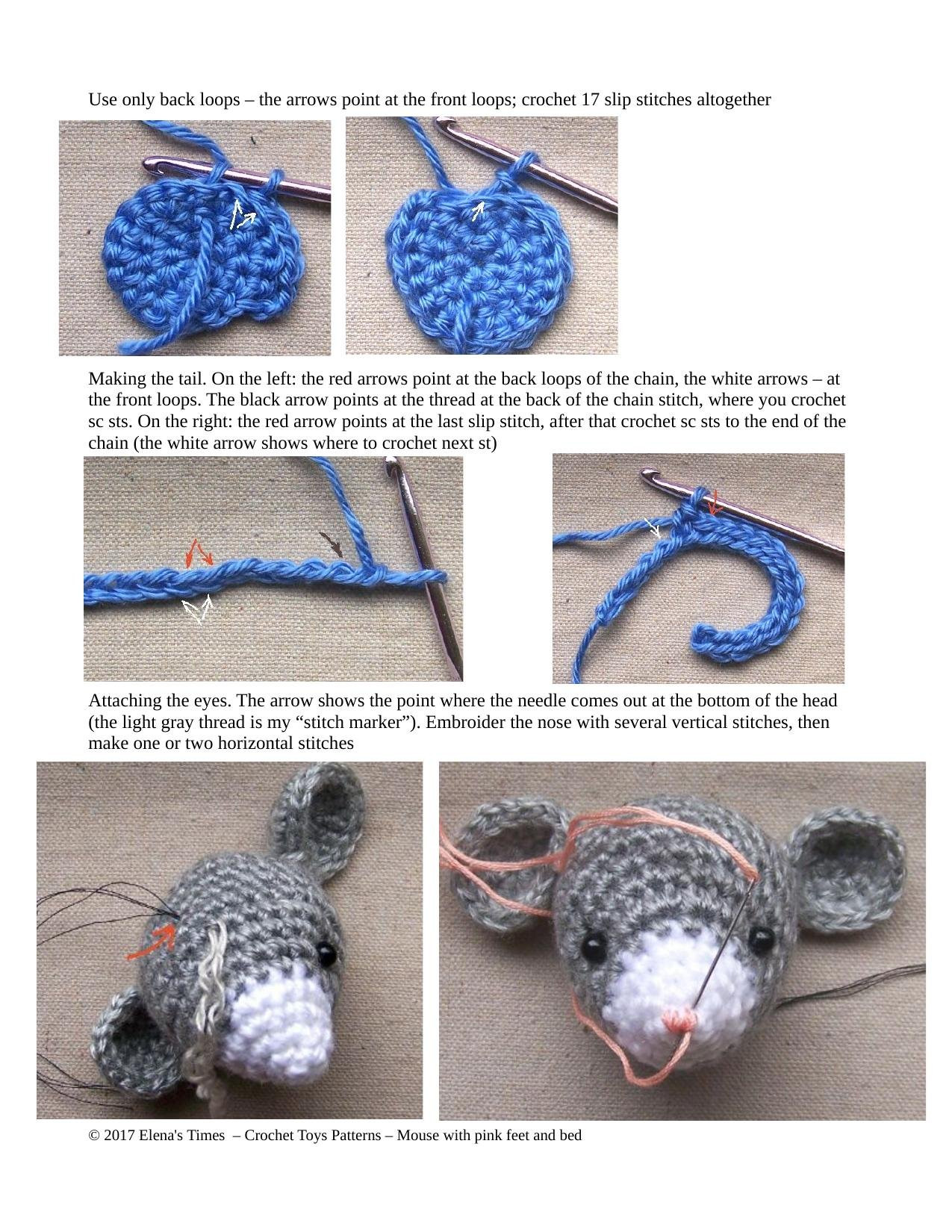 Crochet Pattern – Small Mouse with Leafy Bed and Blanket