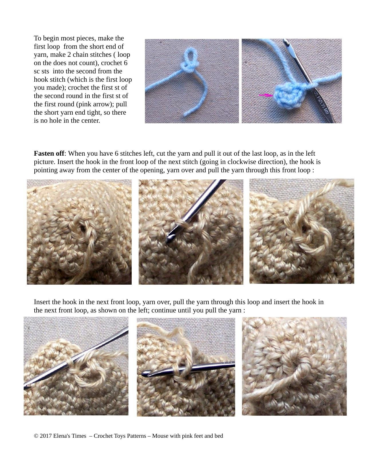 Crochet Pattern – Small Mouse with Leafy Bed and Blanket