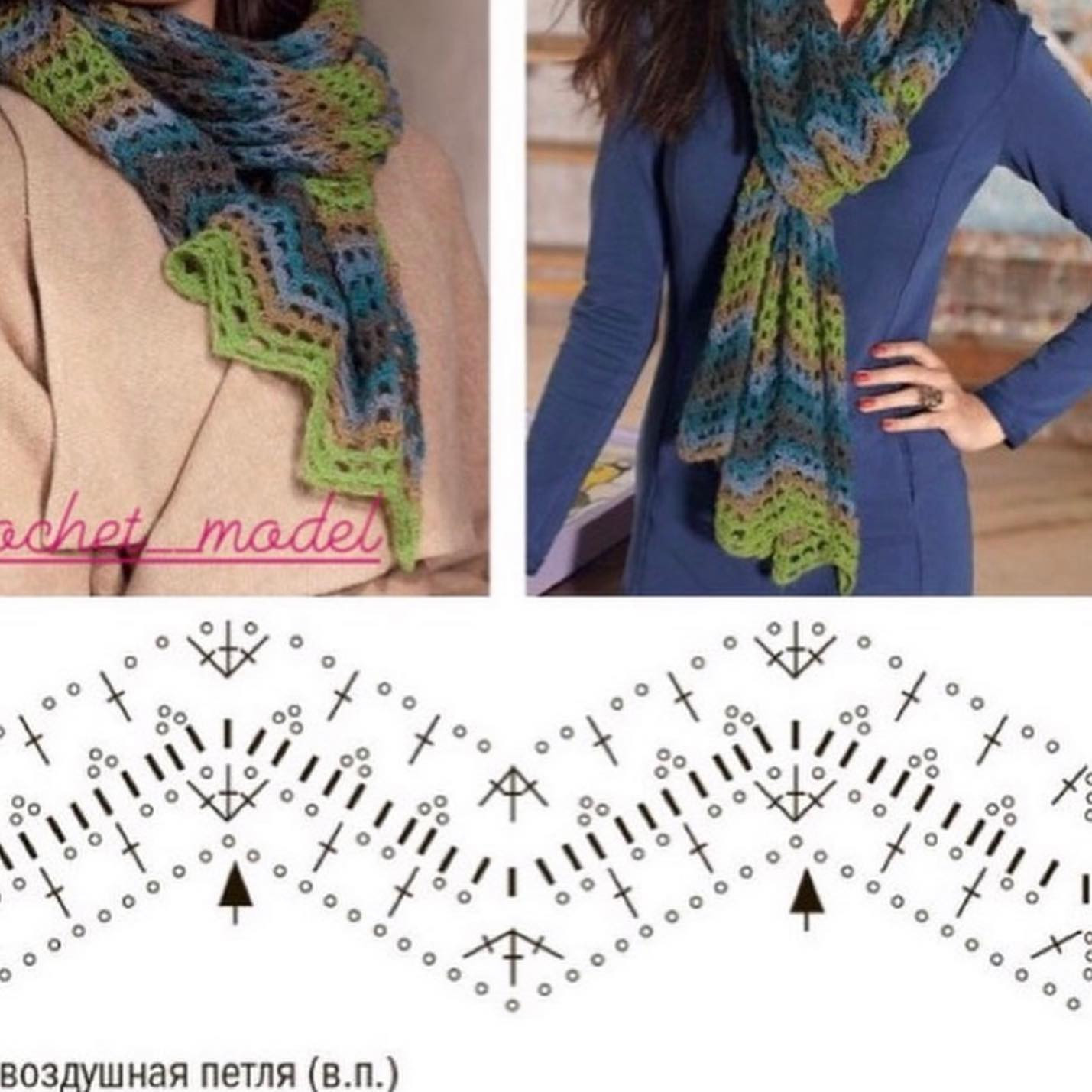 Crochet Scarf and Shawl Patterns: Wavy, Climbing Wisteria, and Lacy Designs with Charts