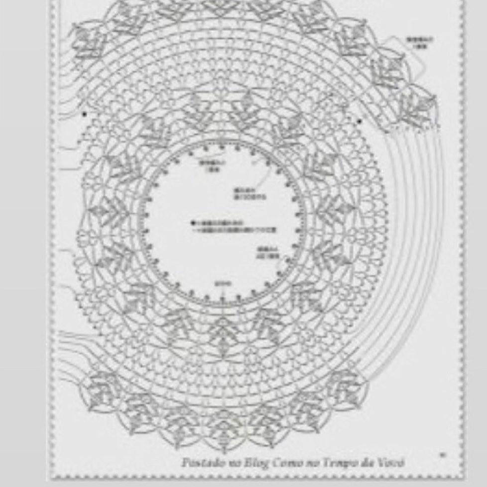 Crochet shawl pattern chart with detailed stitch diagram and finished white lacy model photos