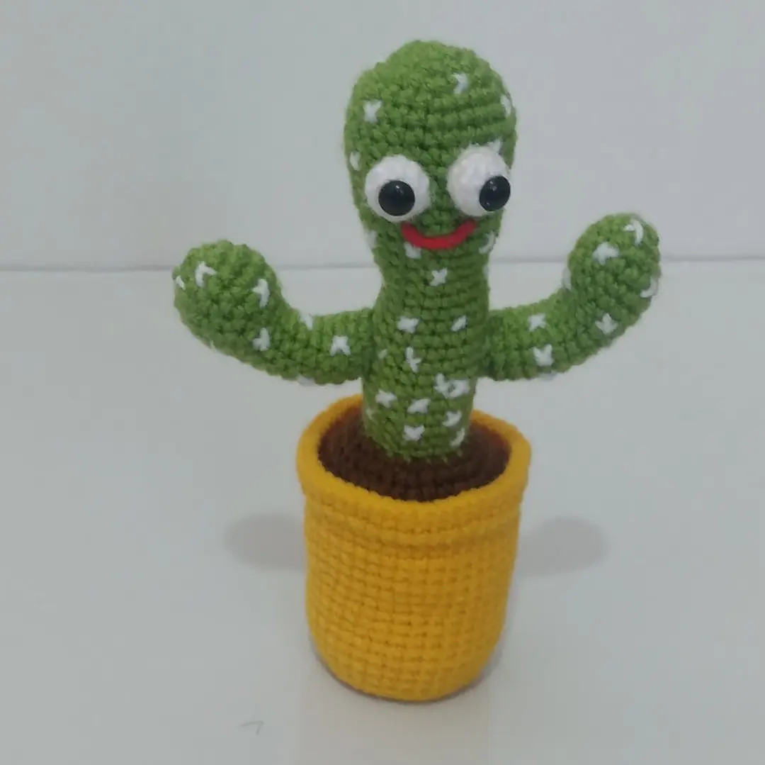 Cute Crochet Cactus Amigurumi Pattern with Pot