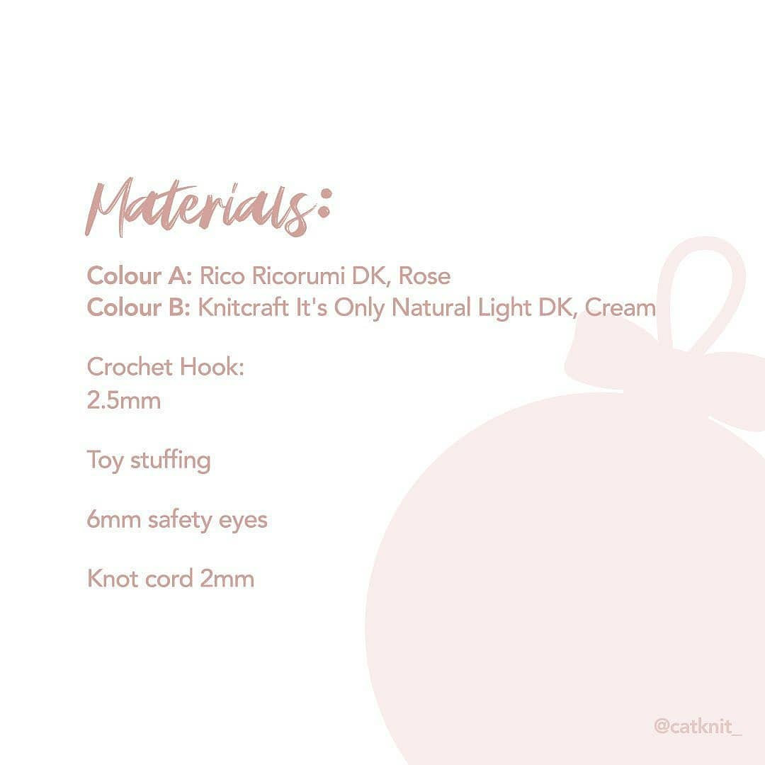 Cute Pink Crochet Mermaid Amigurumi Doll Pattern with Materials and Instructions