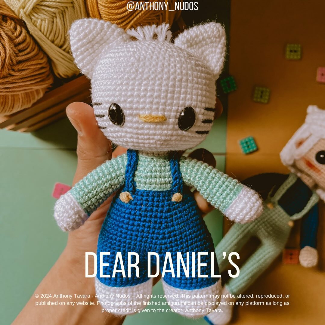 Daniel and Dear Daniel's Amigurumi Crochet Pattern Materials & Abbreviations Guide